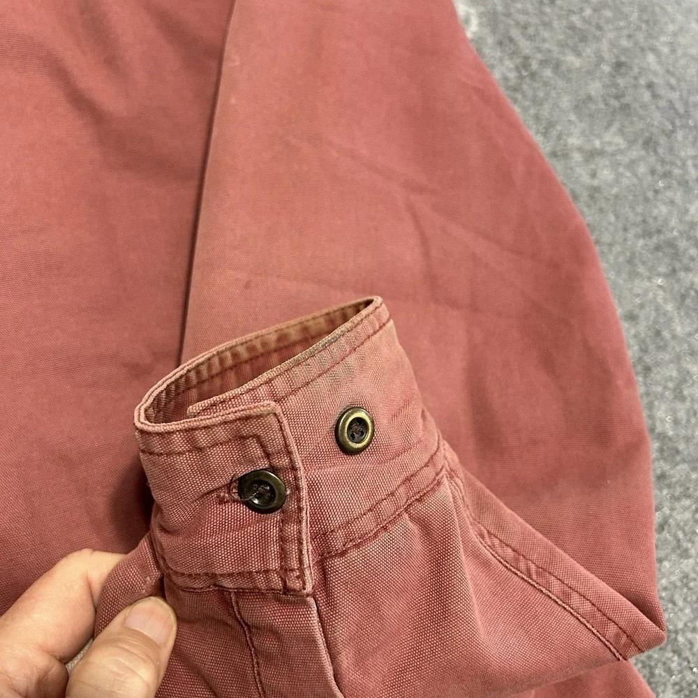 Territory Ahead Shacket Size XLT  Red  Sherpa-Lined Canvas Jacket‎ Elbow Patches